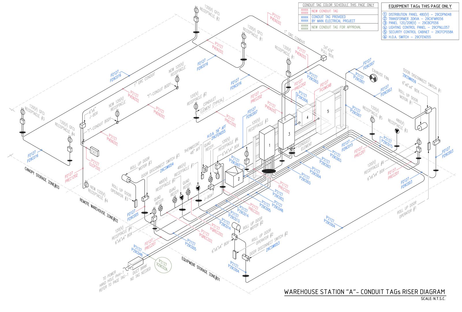 Electrical Riser TAG Plan Sheet 1