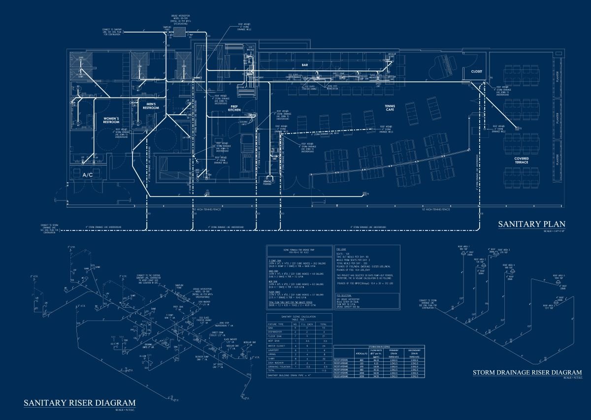 Sports and Recreation Facility – Plumbing Plan